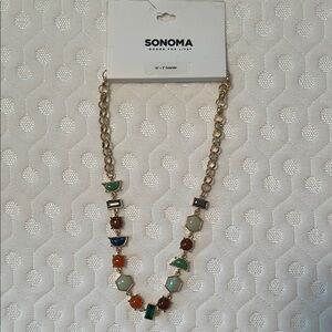 Sonoma Green and Blue Beaded Necklace